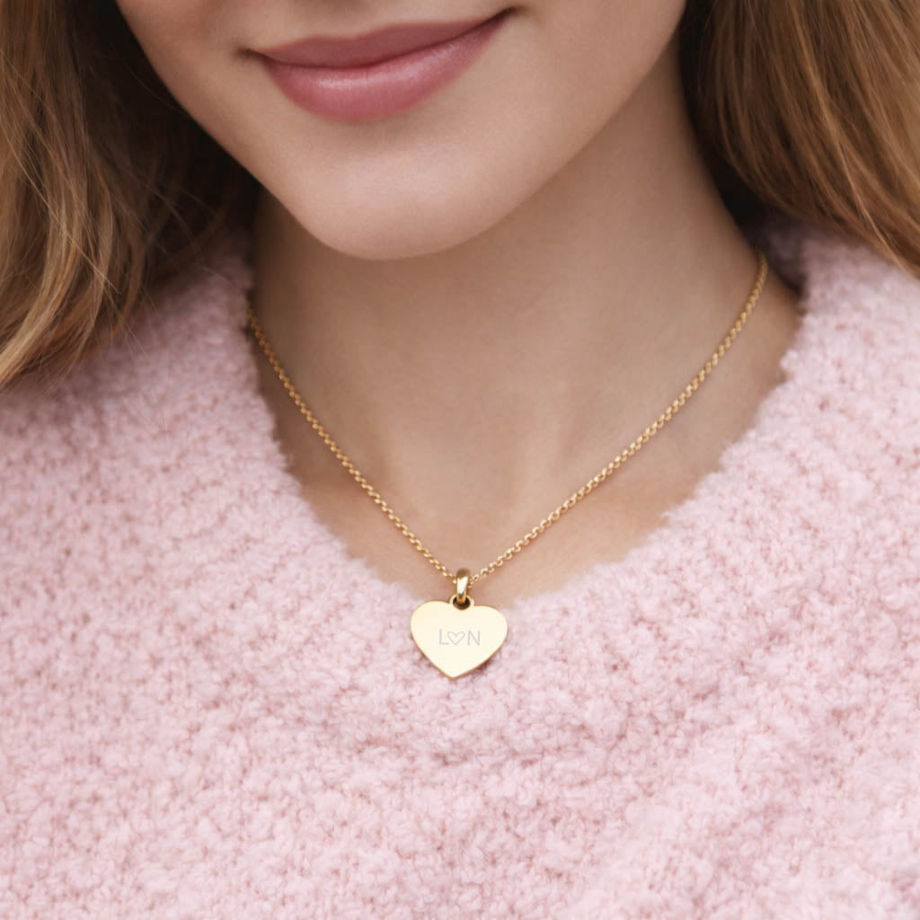 HALSKETTE "HEART" / Deine Gravur