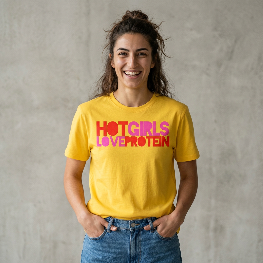 Tshirt "HOT GIRLS LOVE PROTEIN"