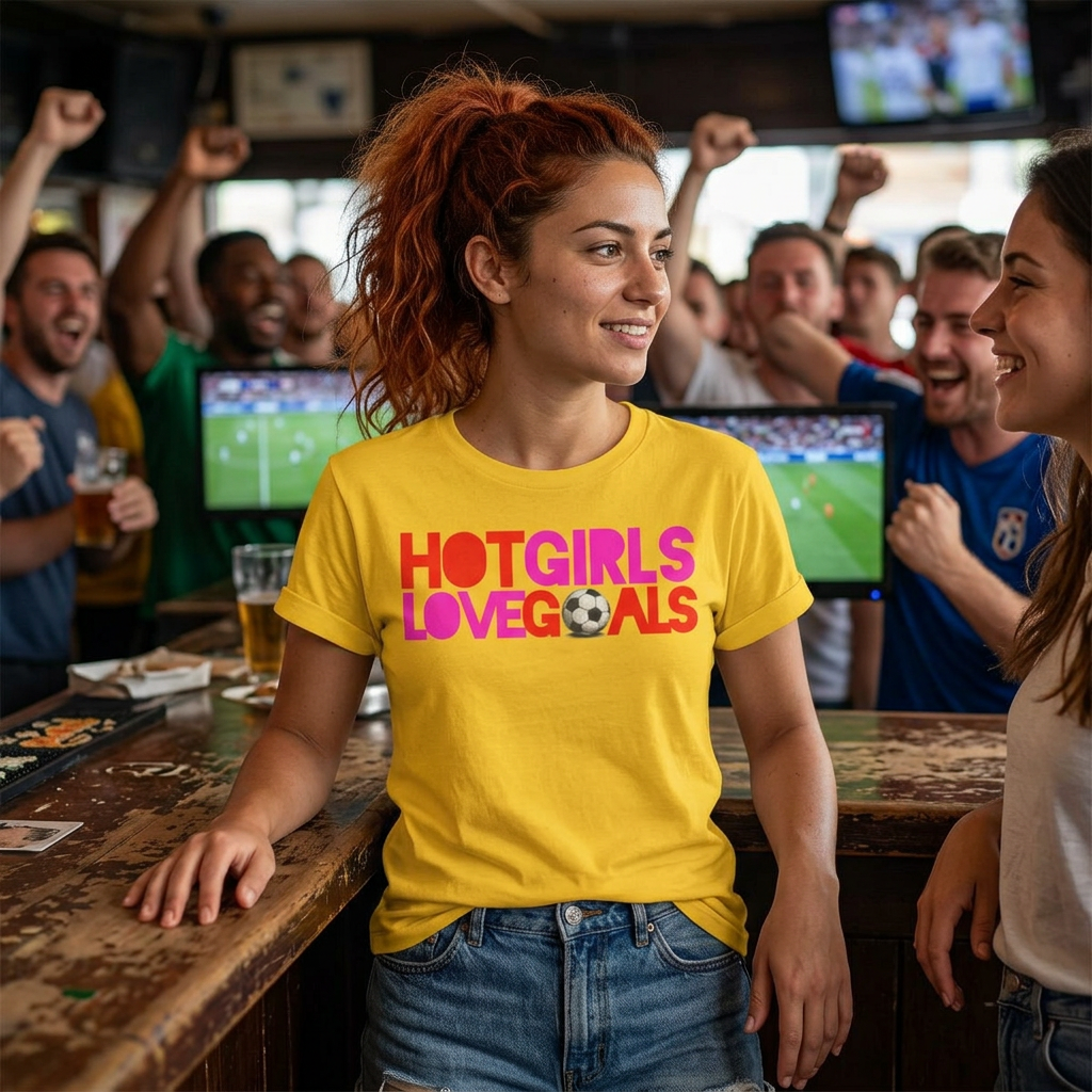 T Shirt "HOT GIRLS LOVE GOALS"