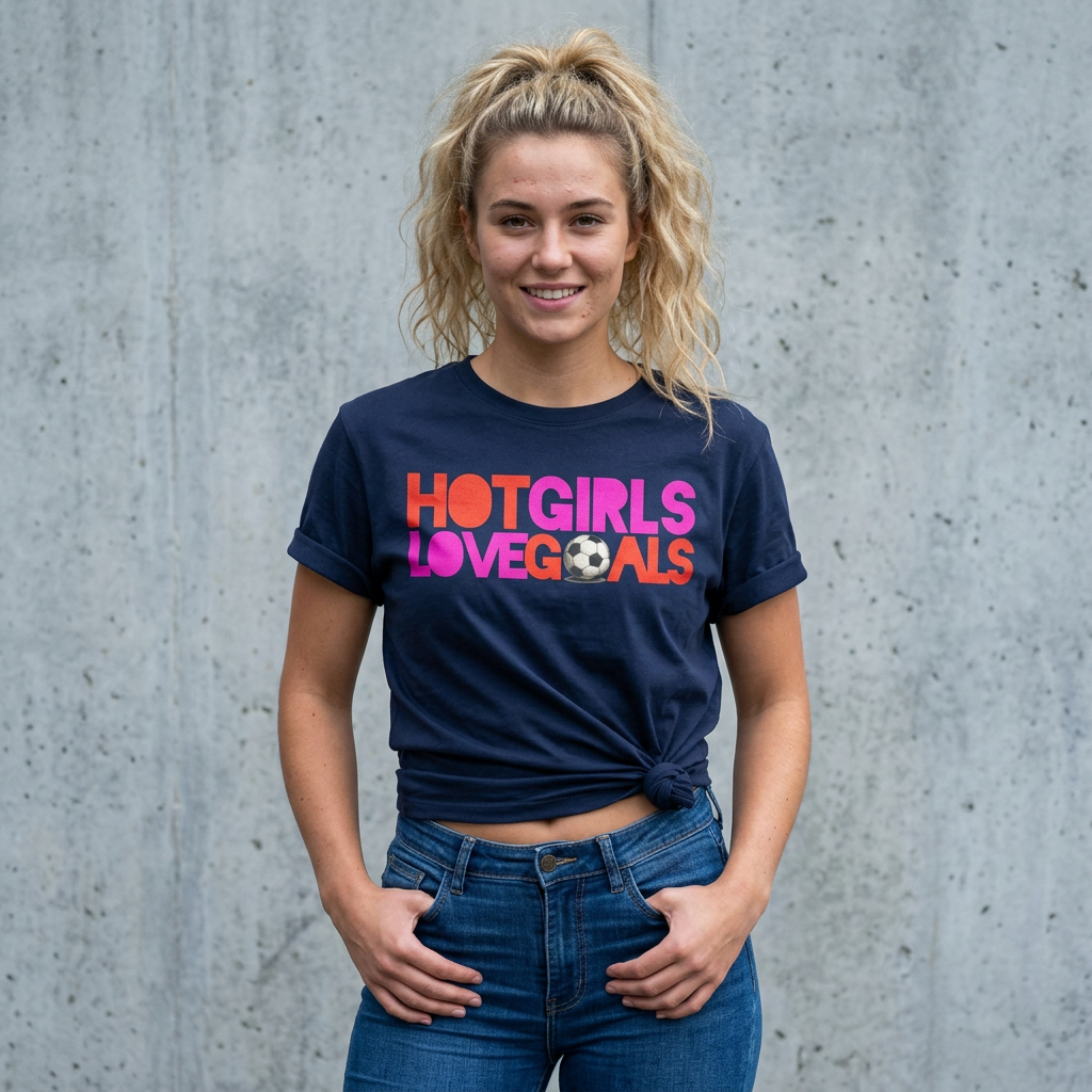 T Shirt "HOT GIRLS LOVE GOALS"
