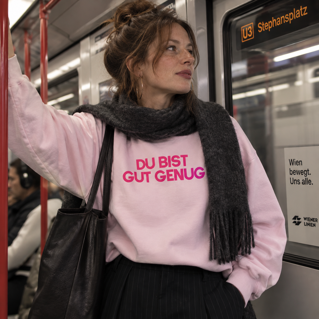 SWEATER "DU BIST GUT GENUG"