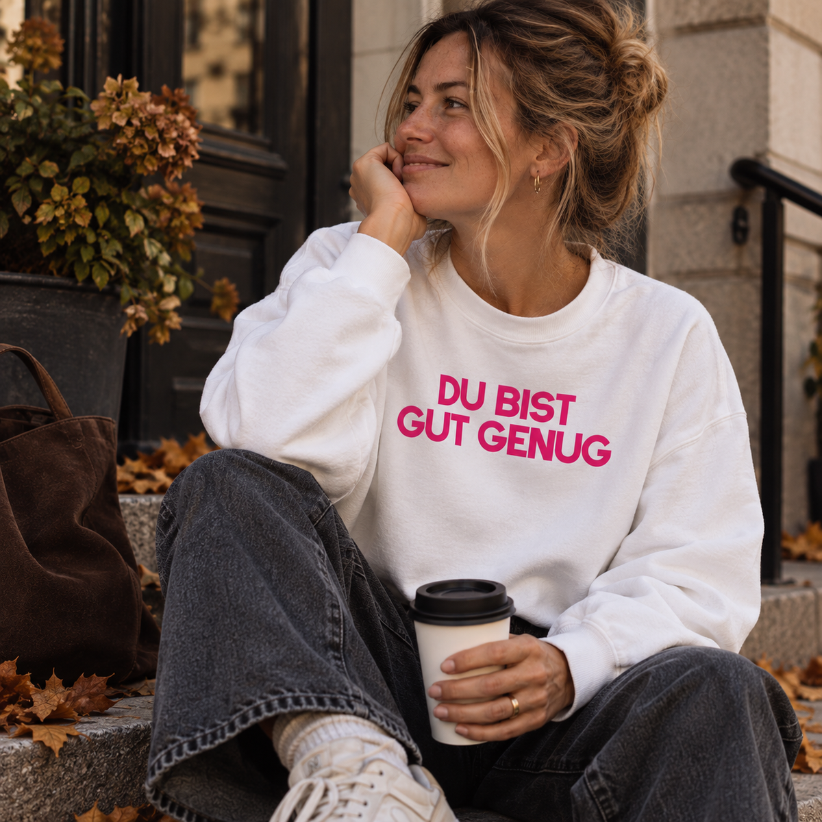 SWEATER "DU BIST GUT GENUG"