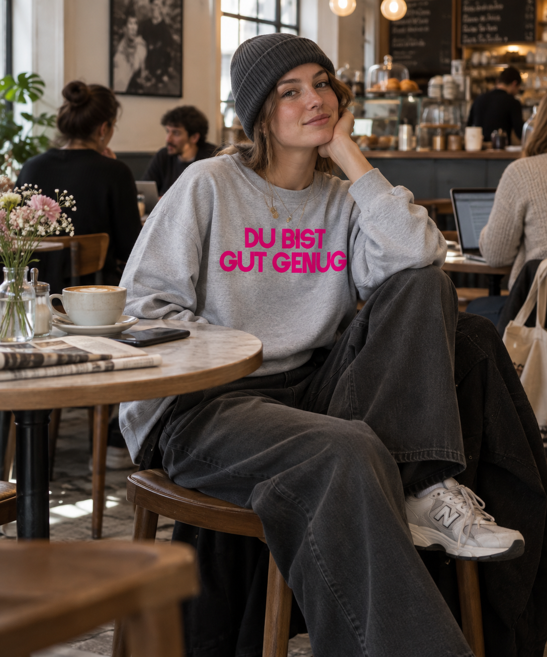 SWEATER "DU BIST GUT GENUG"
