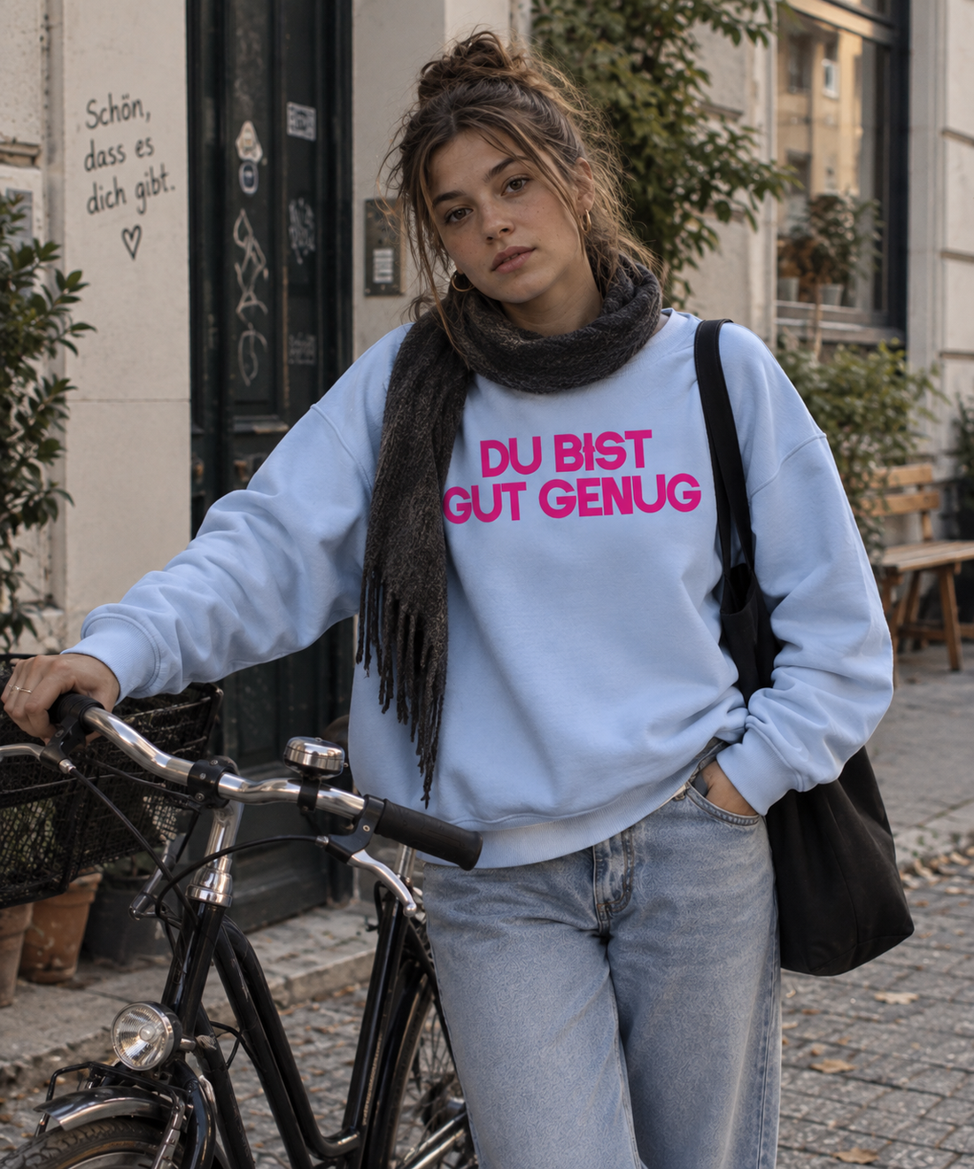 SWEATER "DU BIST GUT GENUG"