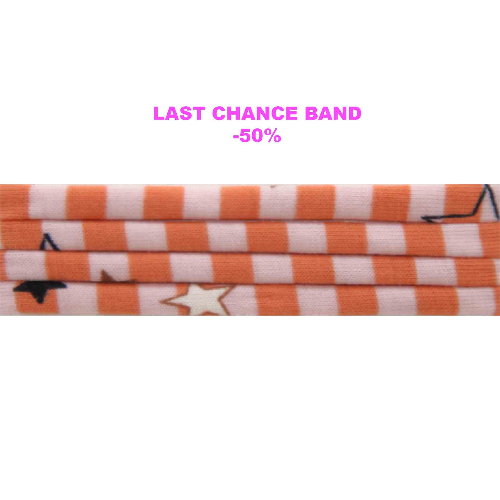 Gestreift Orange Weiss & Sterne