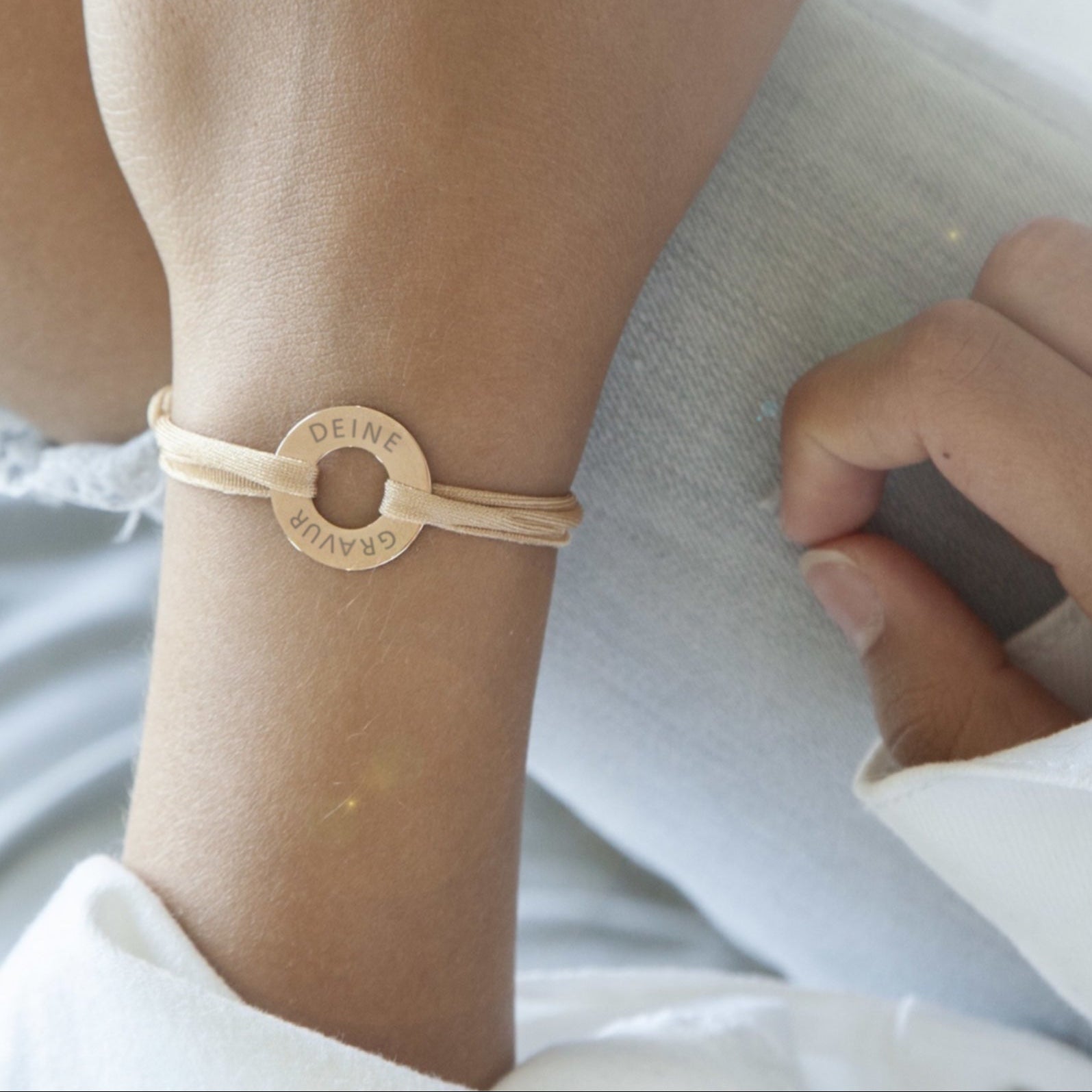 PERSÖNLICHE GRAVUR / Design "N*FINITY" Armband groß