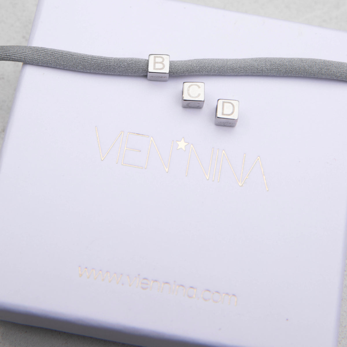 N*ITIAL Armband silber Buchstaben
