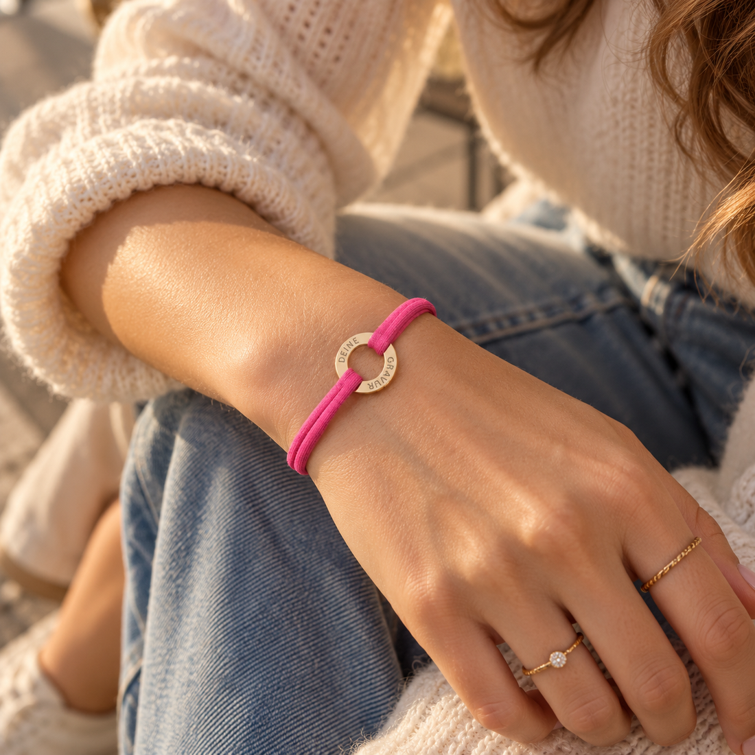 N*FINITY Armband klein / Deine Gravur