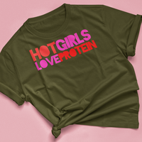 Tshirt "HOT GIRLS LOVE PROTEIN"