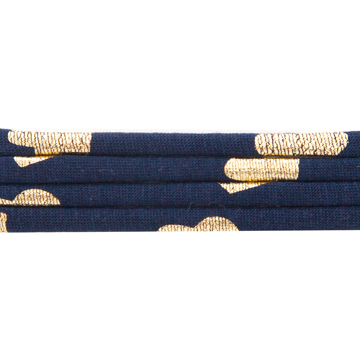 Dunkelblau Gold Herz