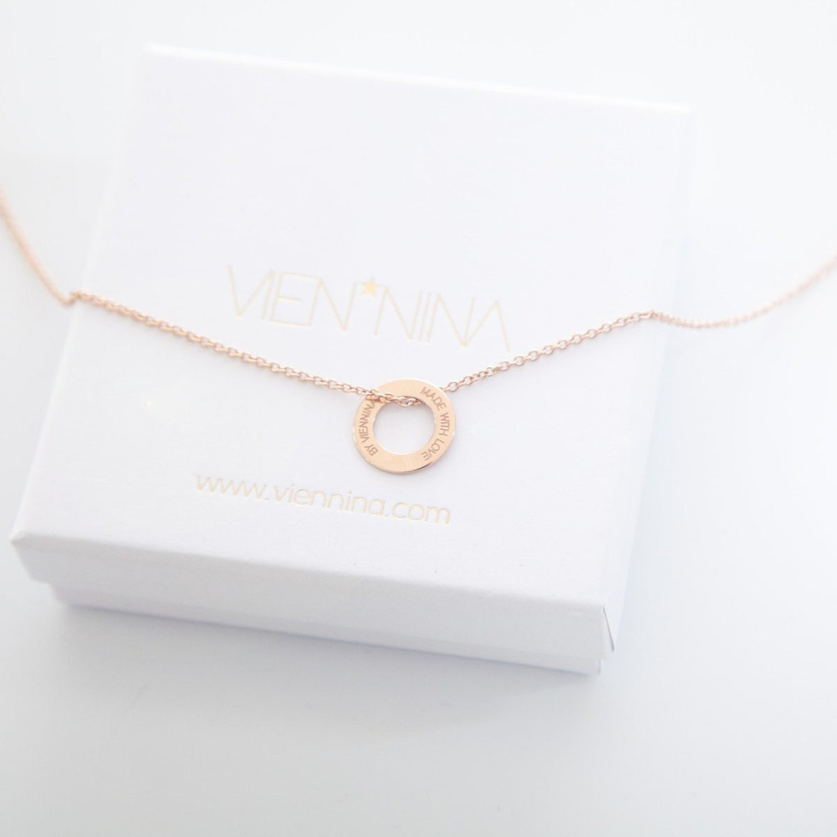 PERSÖNLICHE GRAVUR / Design "N*FINITY" Halskette klein