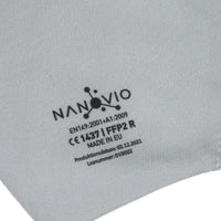 Waschmaschinenfeste FFP2 Nano Maske aus Europa ''SILVER''