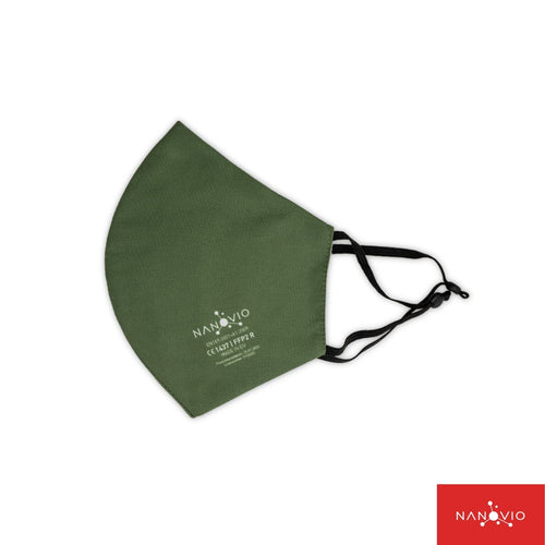 Waschmaschinenfeste FFP2 Nano Maske aus Europa ''OLIVE''