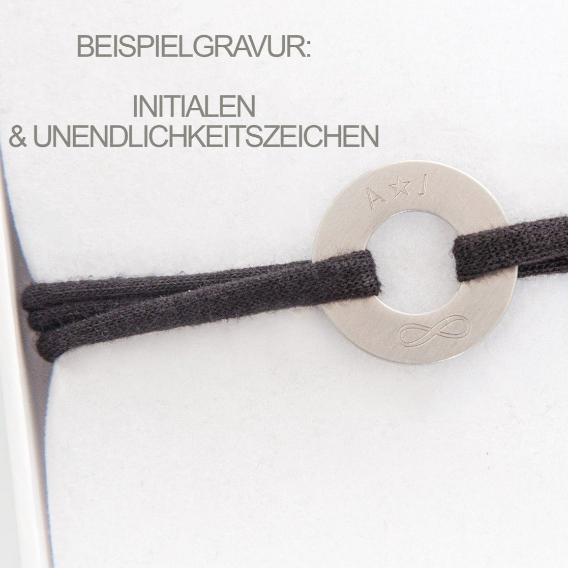 PERSÖNLICHE GRAVUR / Design "N*FINITY" Armband groß